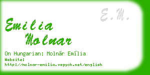 emilia molnar business card